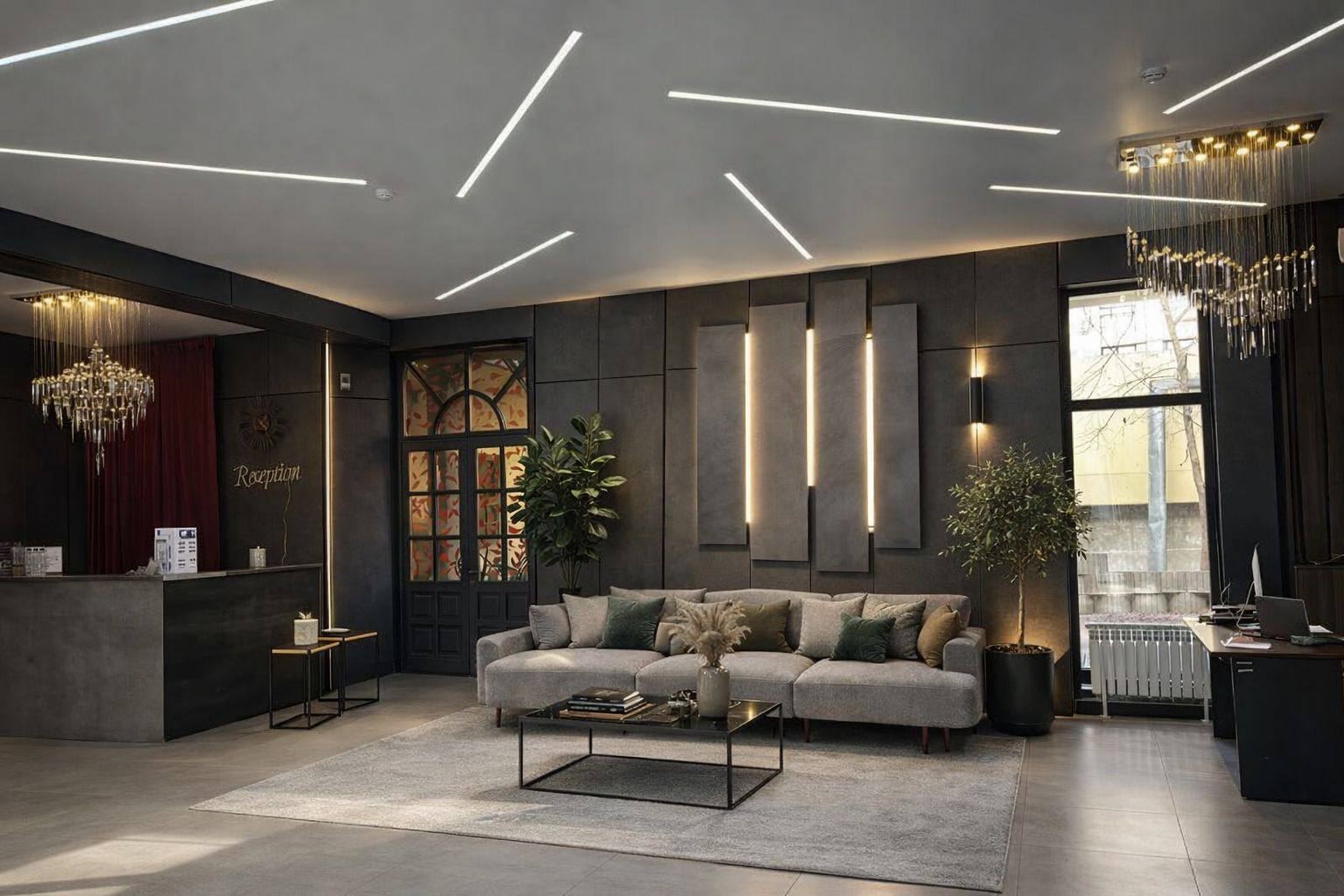 Лобби отеля Airis Residence в Алматы